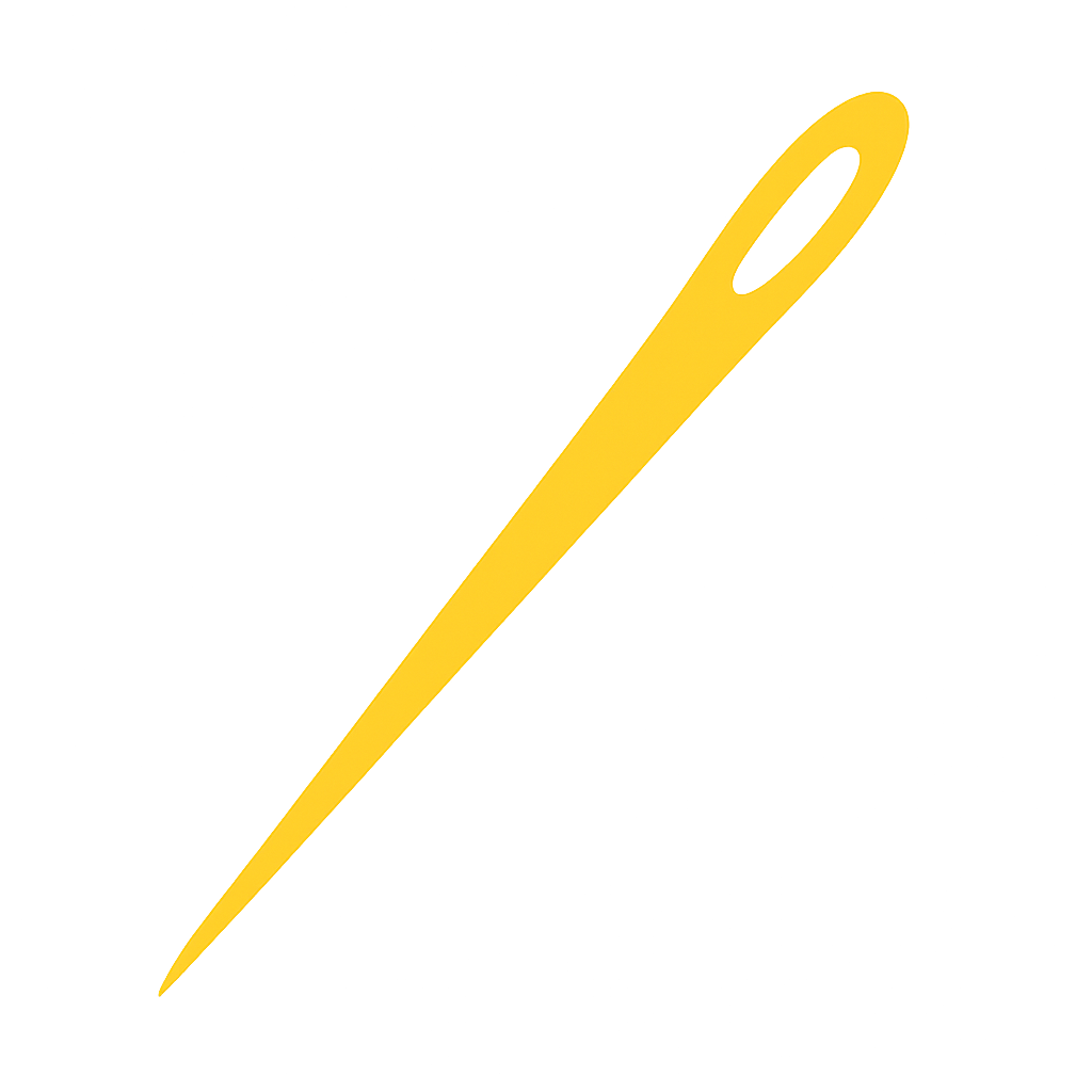Needle icon for clothing repairs